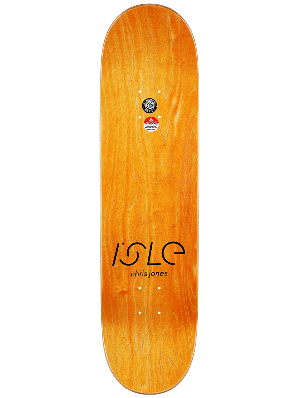 ISLE SKATEBOARDS アイル Chris Jones 8..25” Isle Enamel Chris Jones Skateboard Deck Green Pink 8.25